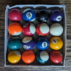 Majik Pool Game - Set of 16 balls ONLY
